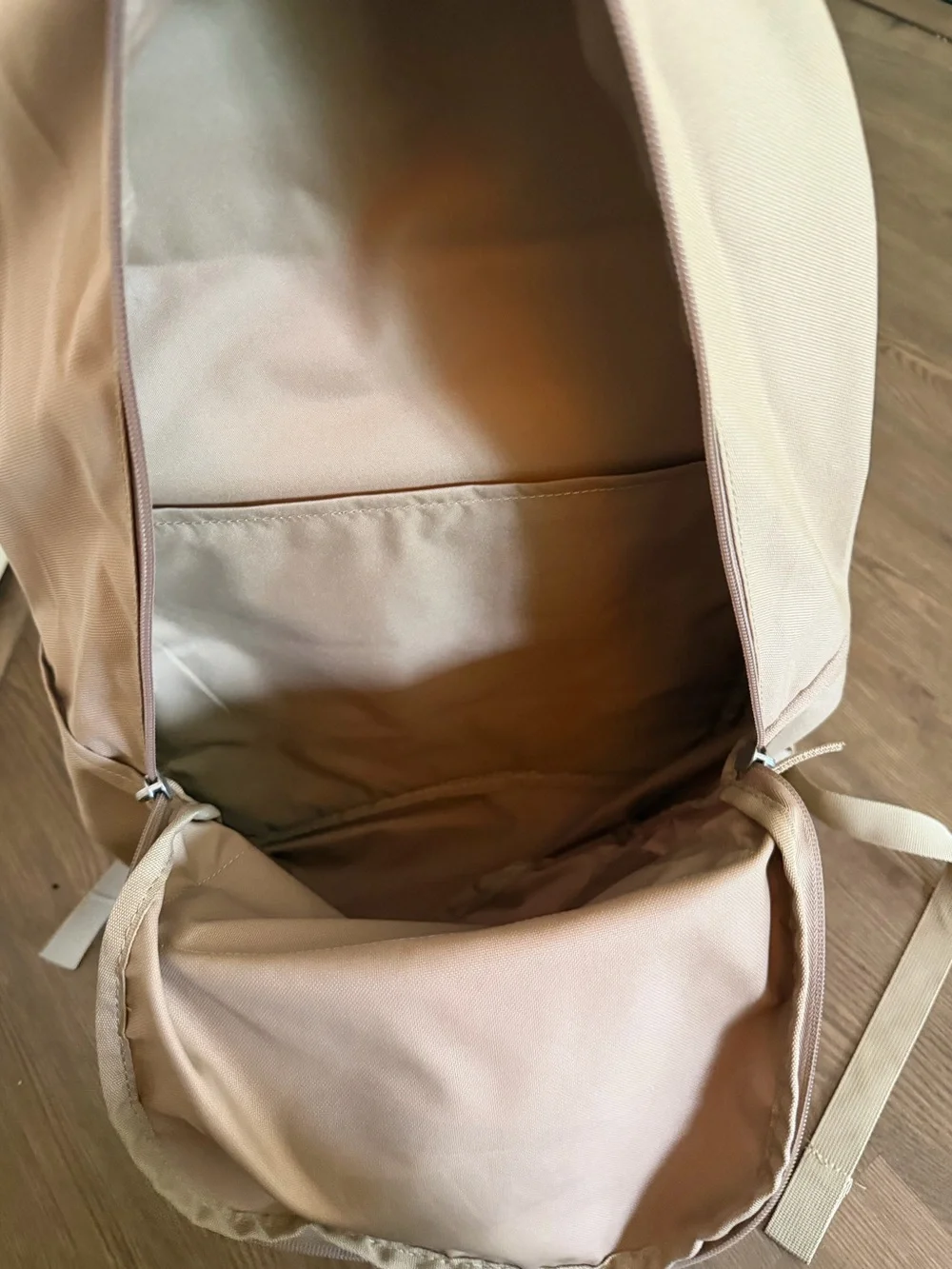Nike Men's Beige/Tan Backpack with White Logo